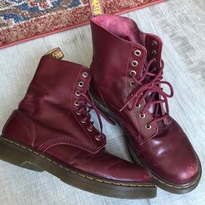 Cherry Red 1460 Pascal Doc Martens boots size US 8
